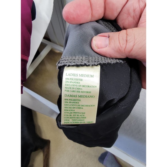 Black and Gray Tangerine Capri Athletic wear Sz M - Picture 7 of 8